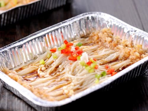 特克斯锡纸烤金针菇